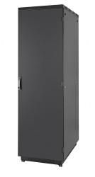 Фото EUROLAN 60F-33-66-30BL Шкаф Racknet S3000 33U 600 х 600, передняя и задняя двери металлические, одностворчатые, цвет черный
