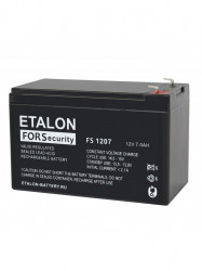 Фото ETALON FS 1207 аккумуляторная батарея 12 В, 7 Ач